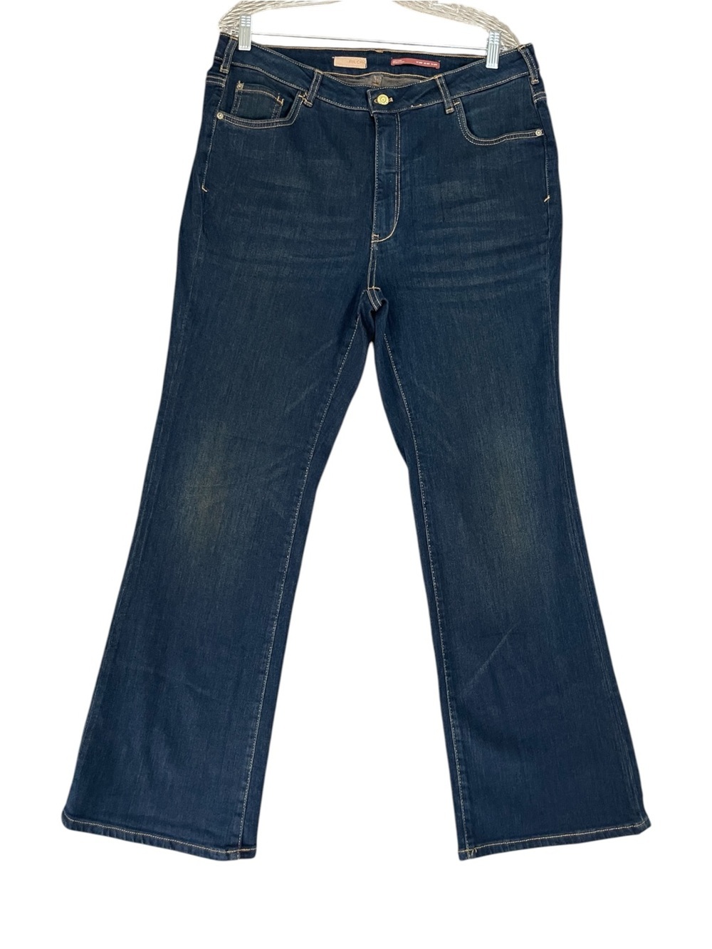 Anthropologie Pilcro Women’s Size 16W High Rise Wide Leg Jeans Dark Blue - Picture 2 of 16